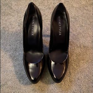 Ladies Jeffrey Tyler Black Patent Heels Stunning